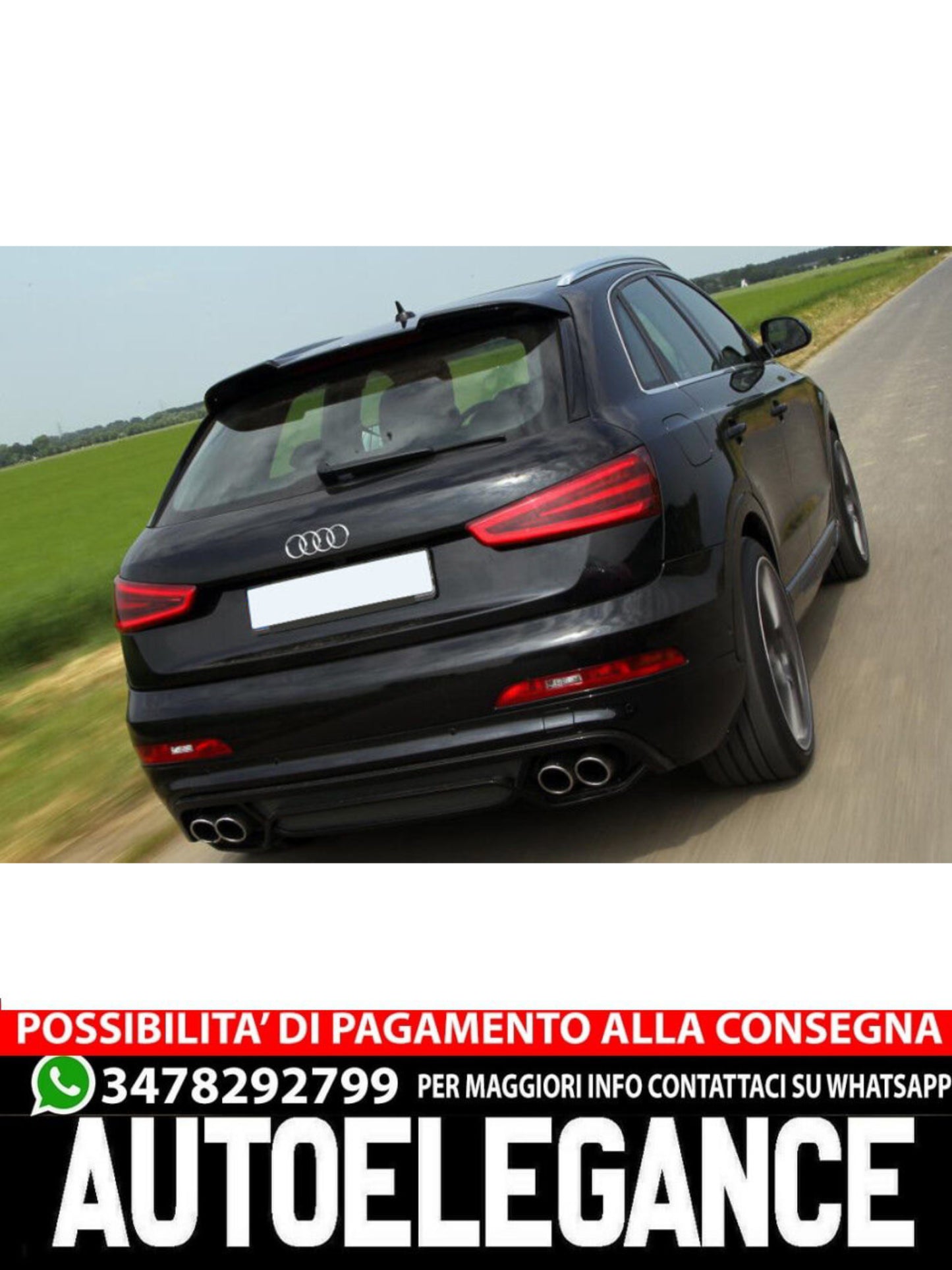 SPOILER POSTERIORE ADATTO PER AUDI Q3 8U ( 2011-2018 )