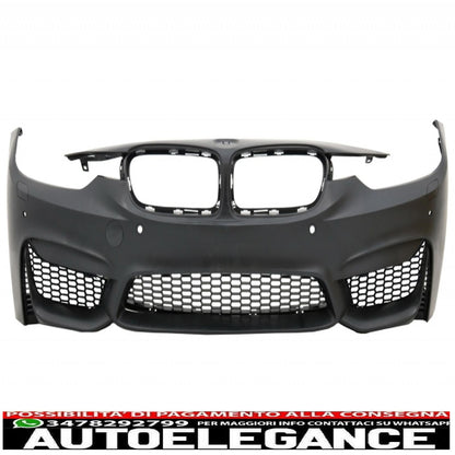 paraurti anteriore con parafanghi anteriori e minigonne laterali adatto per bmw serie 3 f30 f31 non lci e lci (2011-2018) m3 sport evo design