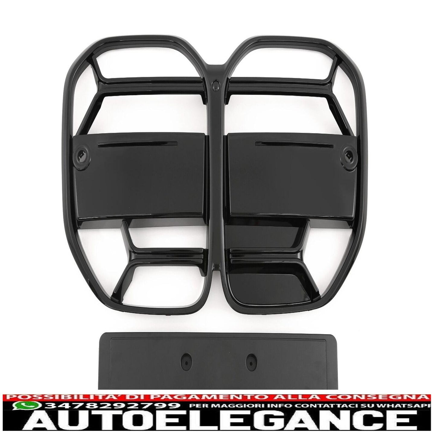 Adatto alla griglia del radiatore sportiva BMW Serie 4 G22 G23 CS Grill nero opaco AUTOELEGANCERICAMBI