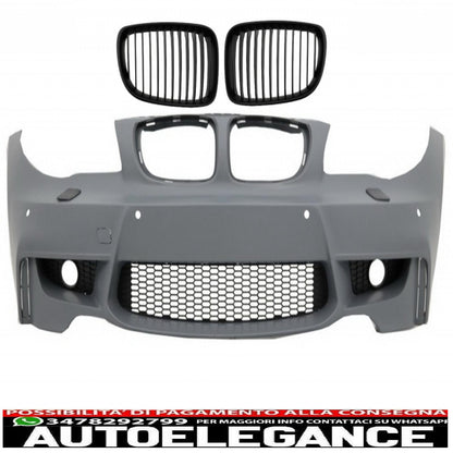 body kit suitable for bmw 1 series e81 e87 hatchback (2004-2011) m sport design with chrome exhaust tips