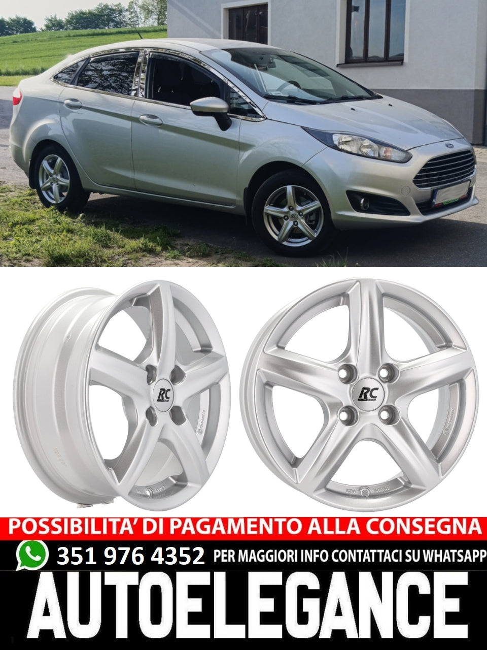 ALLOY WHEEL 15" Suitable for AUDI FORD MAZDA 