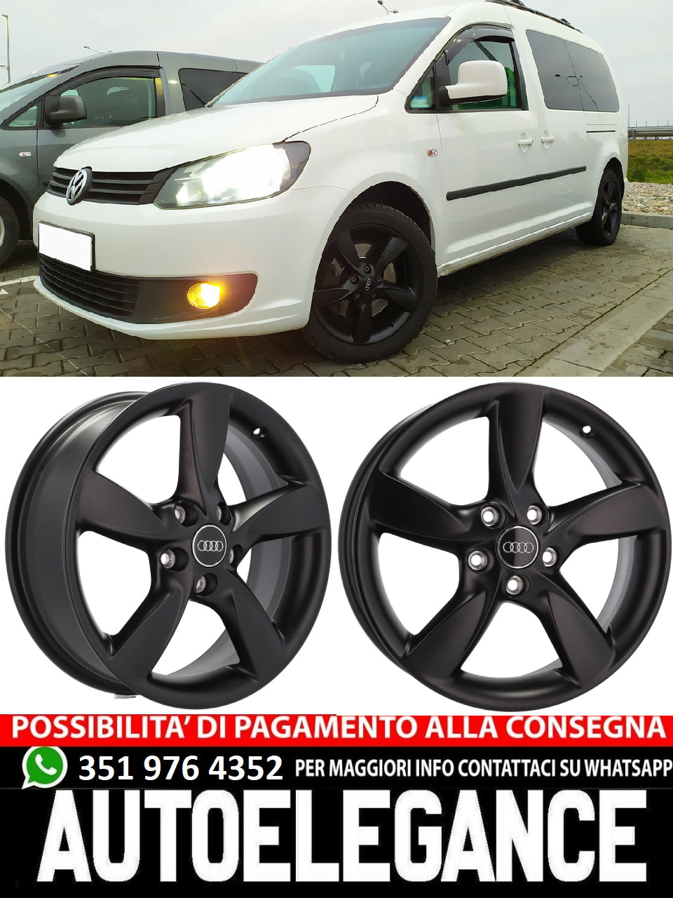 ALLOY WHEEL 17" Suitable for AUDI CUPRA FORD SEAT SKODA VW 