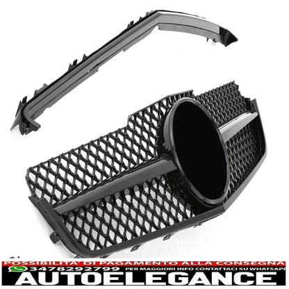 Sports radiator grille for Mercedes W207 Coupe Convertible Gloss Black