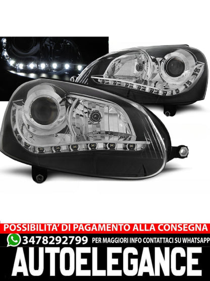FARI ALLO XENO NERI ADATTI COMPATIBILI per VW GOLF 5