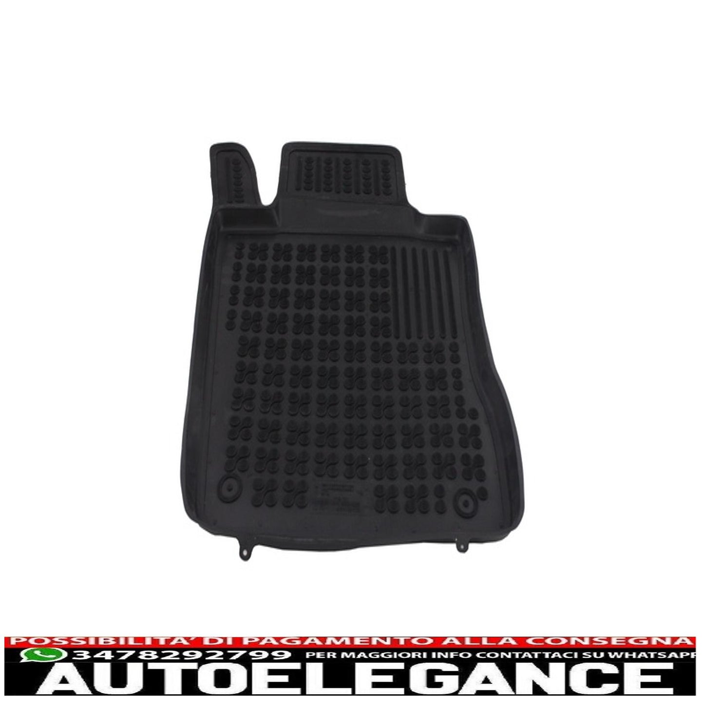 Rubber mat suitable for mercedes e-class w211 (2002-2009) black