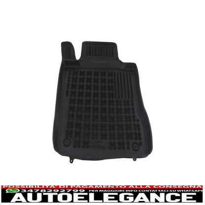 Rubber mat suitable for mercedes e-class w211 (2002-2009) black
