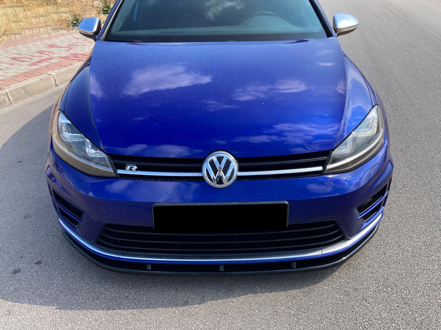 Splitter Anteriore VW VOLKSWAGEN Golf MK 7 R / R Line 2013-2016 Versione 2 Con ABE TÜV