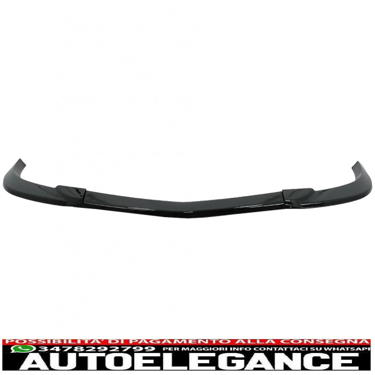 Front bumper lip suitable for mercedes c class w204 s204 c204 sport line facelift (2011-2015) piano black 