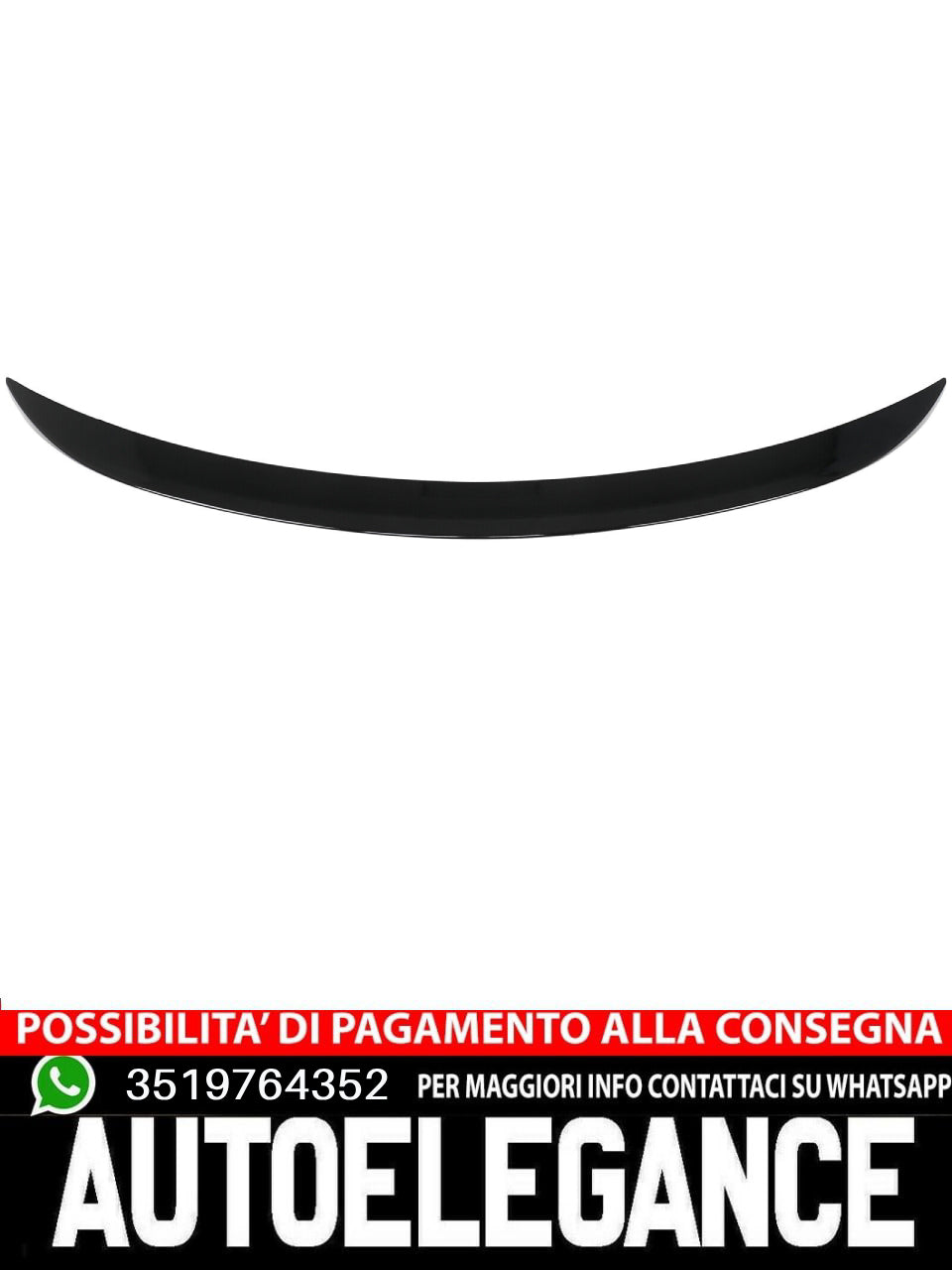 Rear Spoiler Suitable for Mercedes GLE Class W166 C292 Coupe Black 