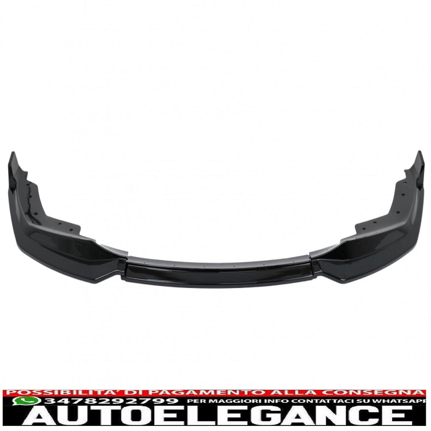 Front Bumper Spoiler Lip Fit For BMW 3 Series G20 Sedan G21 Touring (2018-2022) M Sport Piano Black 
