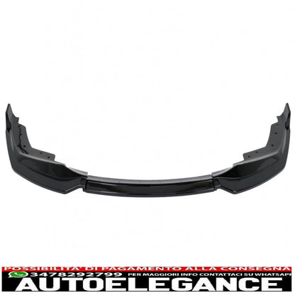 Front Bumper Spoiler Lip Fit For BMW 3 Series G20 Sedan G21 Touring (2018-2022) M Sport Piano Black 