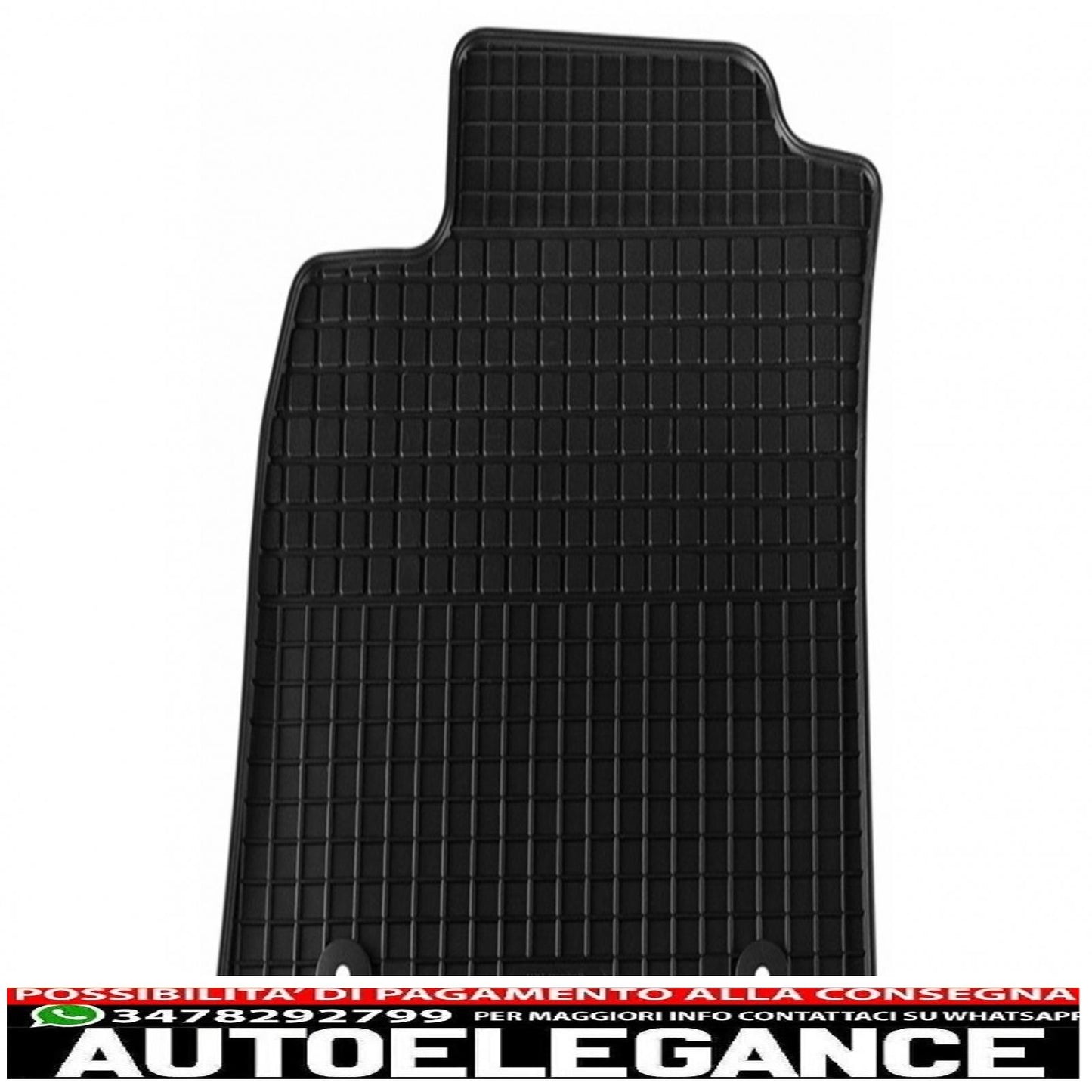 Black rubber mat suitable for opel corsa c (2000-2006)