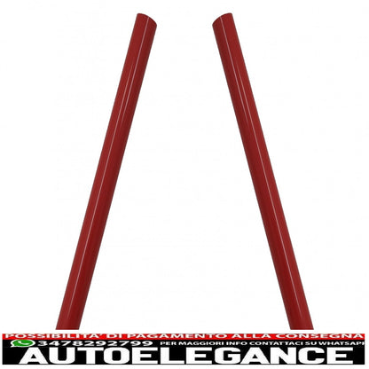set ornaments v-brace grill strips inserts trim suitable for bmw series 1 2 3 4 5 6 7 red 