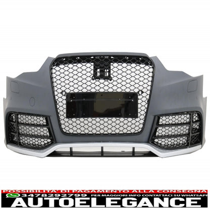 paraurti anteriore adatto per audi a5 8t restyling (2012-2016) con spoiler aggiuntivo sul paraurti design rs5