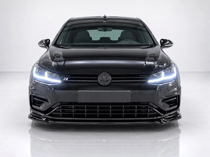 👉Splitter anteriore V.2 per VW Golf MK7 facelift R/R-Line in ABS nero lucido👈