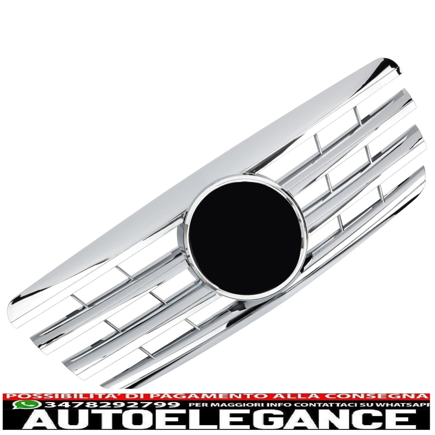 griglia sport griglia radiatore adatto per mercedes w210 s210 1999-2002 cromo-mostra il titolo originaletesto originalegrill sport kühlergrill passt für mercedes w210 s210 1999-2002 chrom