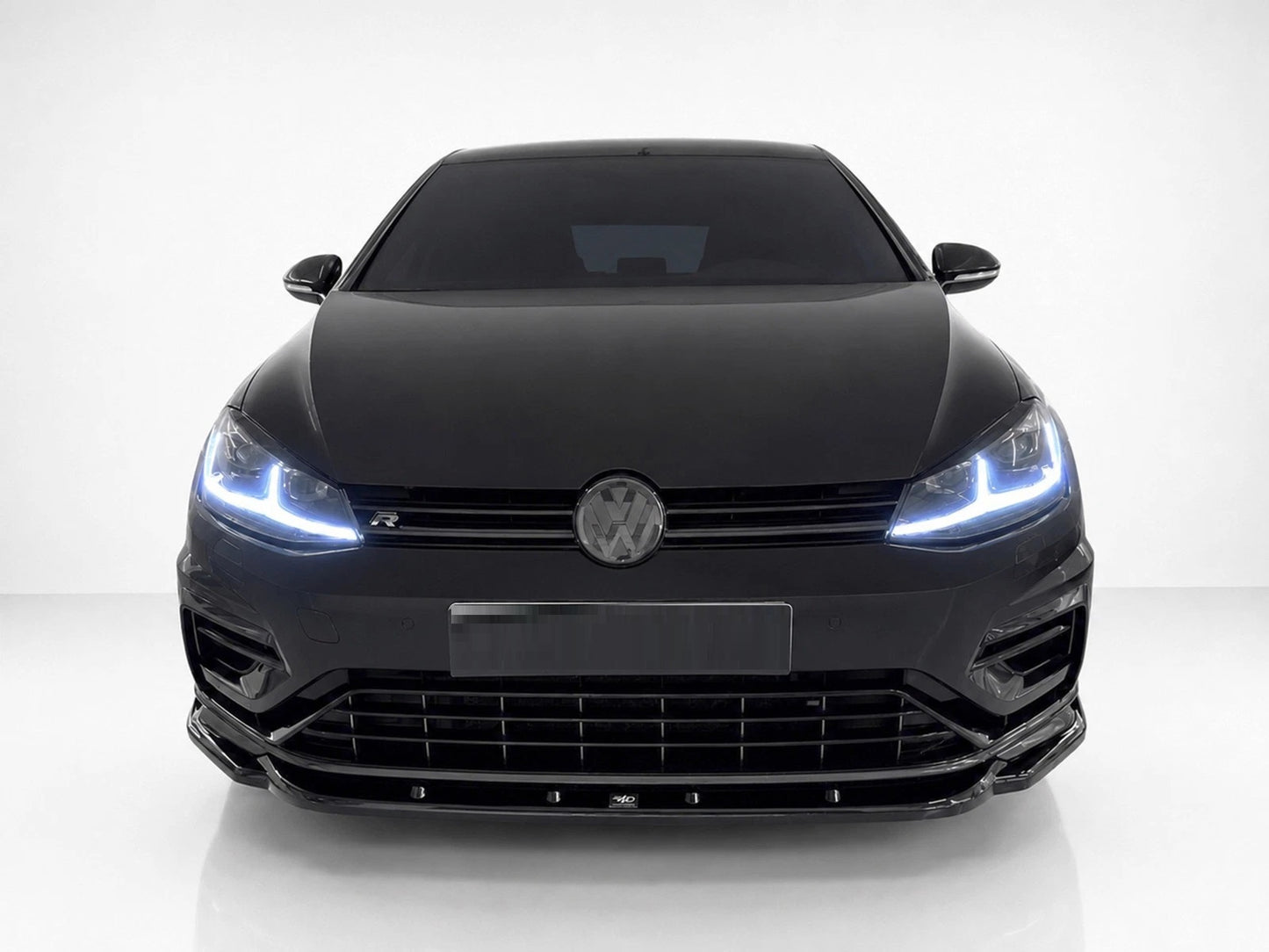 👉Splitter anteriore V.1 Volkswagen Golf MK7 Facelift R/R-Line ABS nero lucido👈