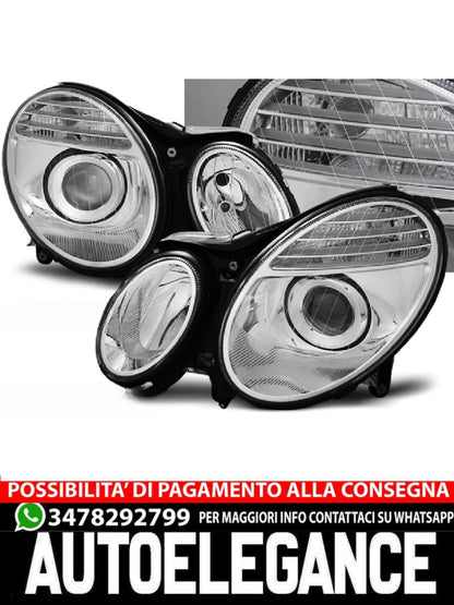 FARI CROMATI ADATTI COMPATIBILI PER MERCEDES W211 E-KLASA 03.02-04.06