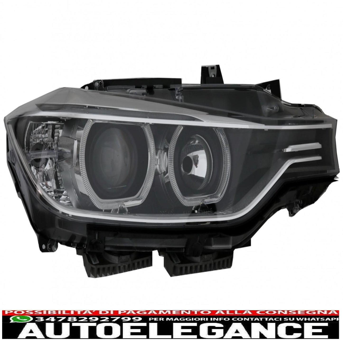 led drl angel eye headlights with projector suitable for bmw 3 series f30 f31 (2011-2015) 