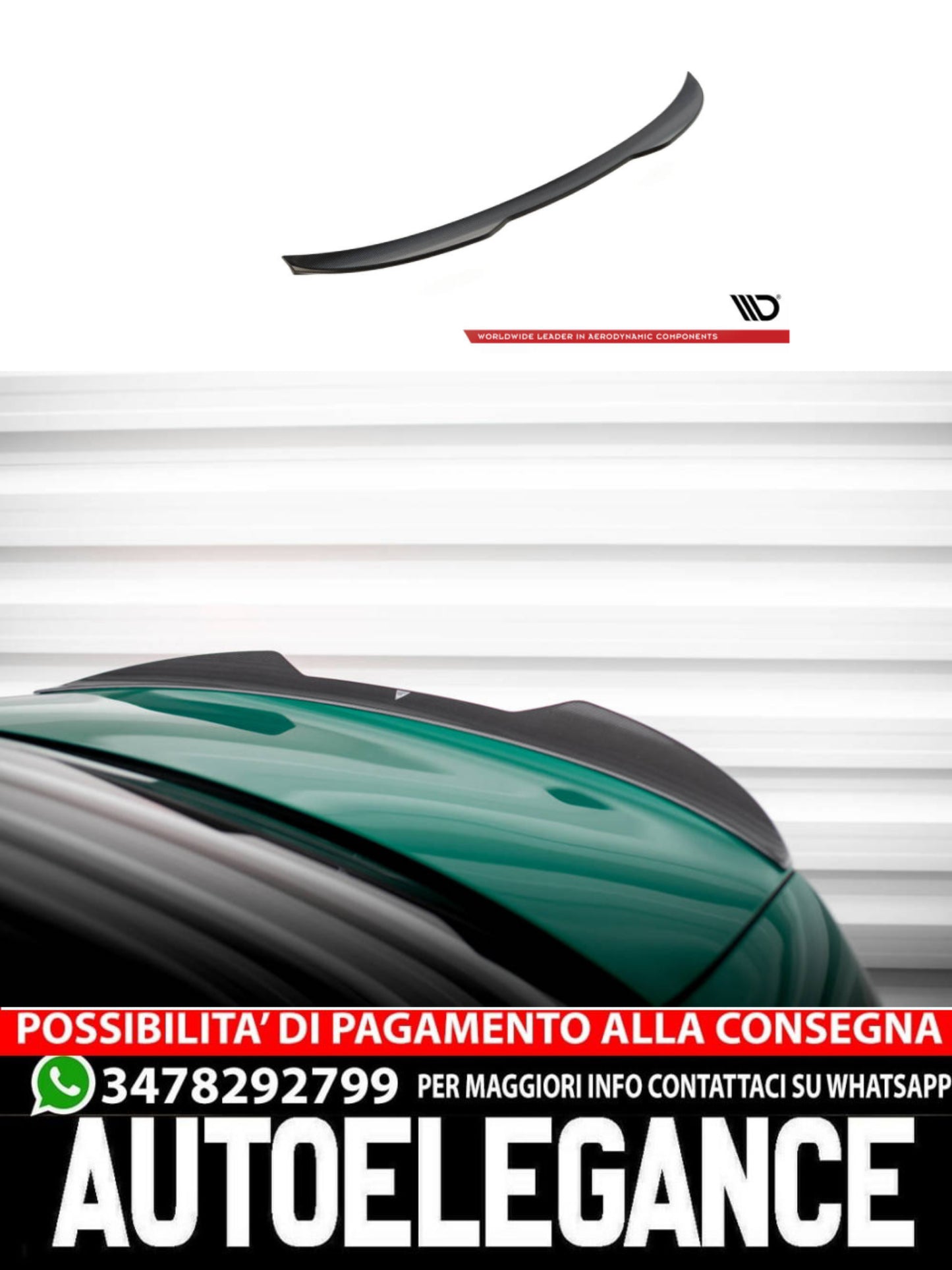 SPOILER PORTELLONE POSTERIORE IN FIBRA DI CARBONIO ADATTO PER BMW M3 G80  (2021 - )