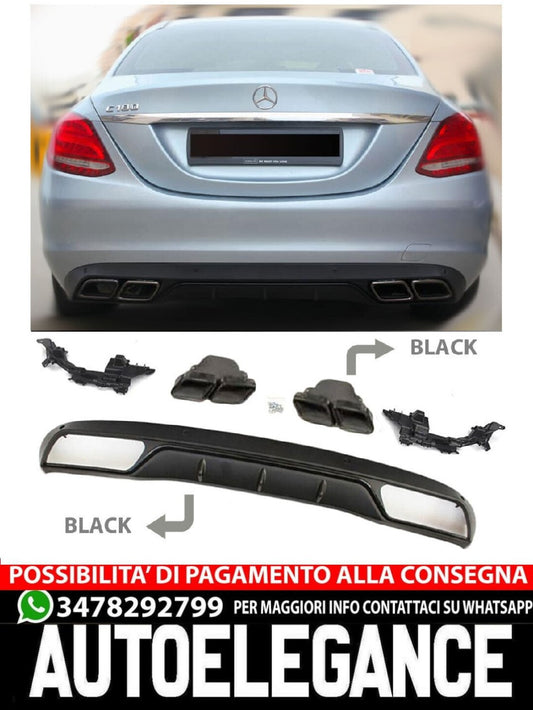 Diffusore spoiler posteriore nella C63 AMG OPTIK adatto per equipaggiamento