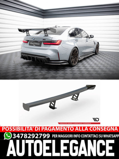 SPOILER IN CARBONIO CON STAFFE INTERNE MONTANTI PER  BMW M3 G80  ( 2021 - )