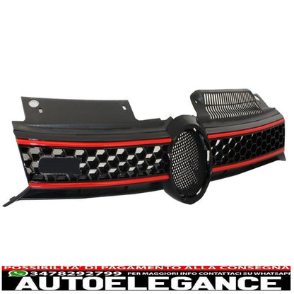 central grill front grill suitable for vw golf 6 vi (2008-2012) gti design