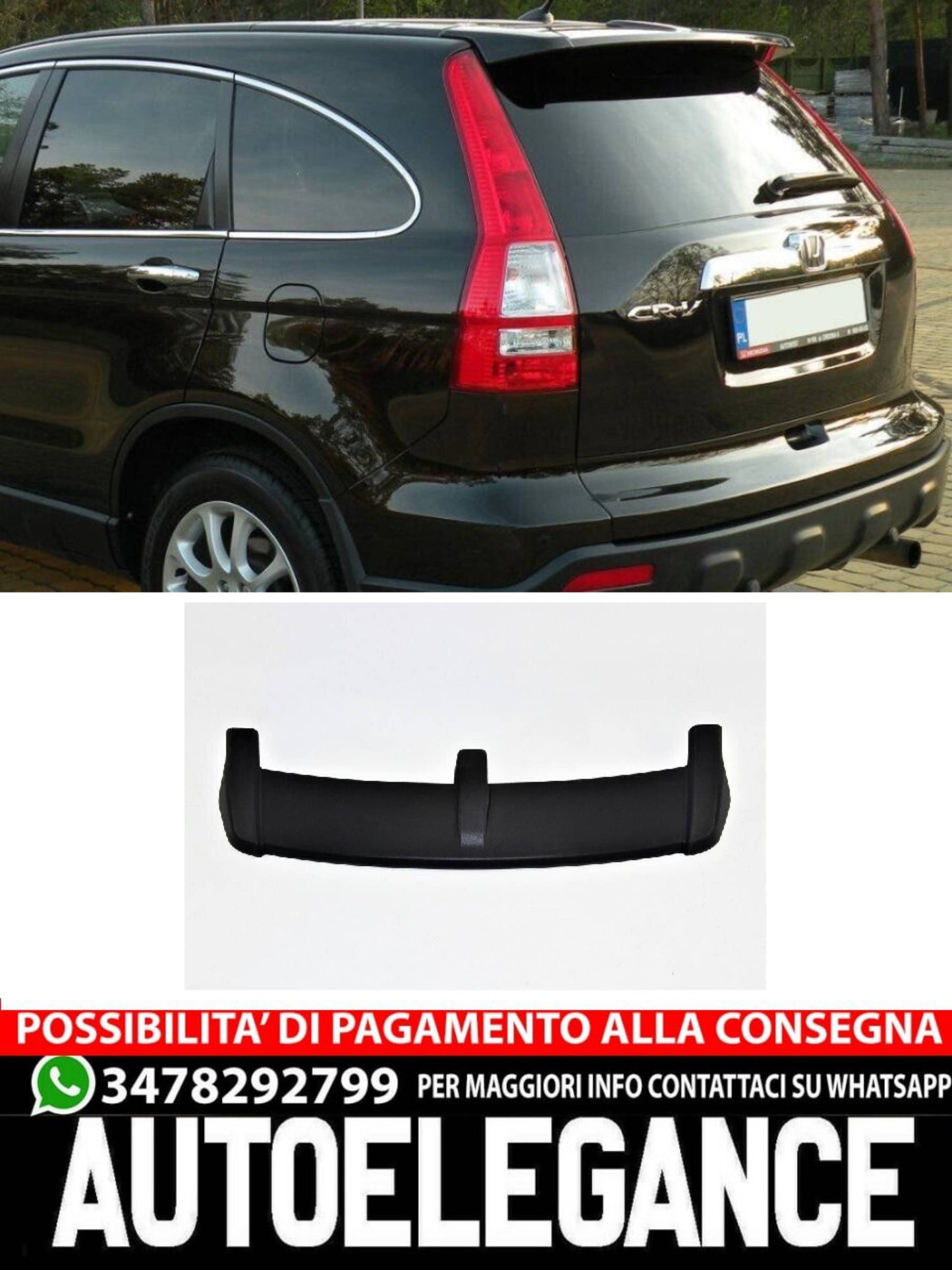 SPOILER adatto per Honda CRV 3 2006-2011