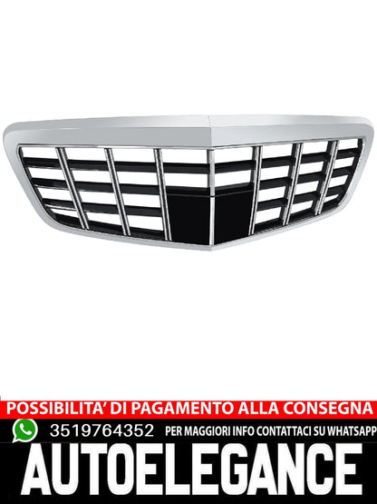 Griglia GT Panamericana adatta per Mercedes Classe S W221 09-13 silver nero