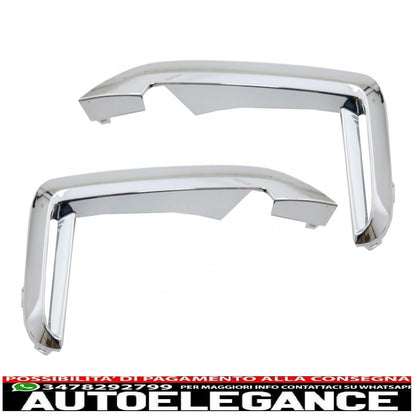 front chrome trims only suitable for bmw 7 series g12 g11 (2015-02.2019) m-tech m-sport bumper 
