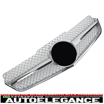 sport grill radiator grill suitable for mercedes w207 coupe cabrio chrome - show original titleoriginal textgrill sport kühlergrill passt für mercedes w207 coupe cabrio chrome