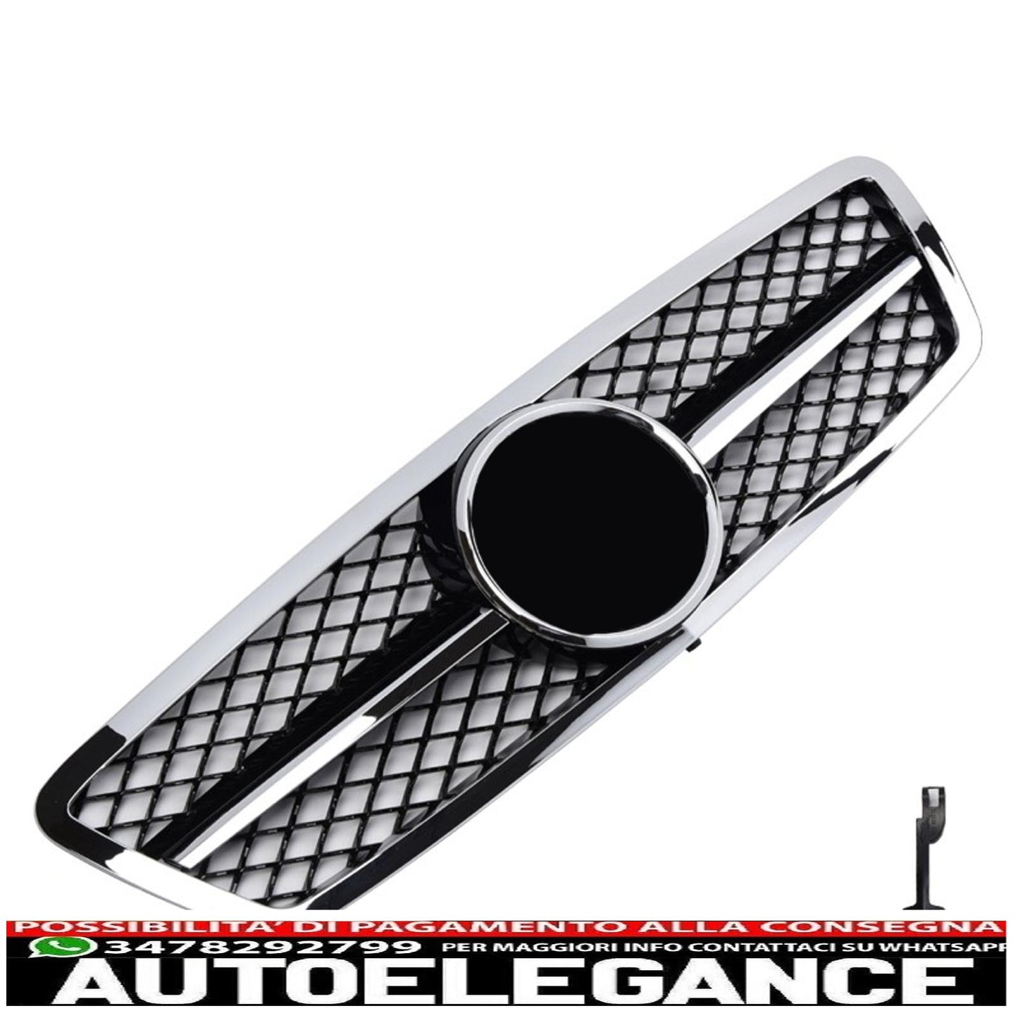 sport grill radiator grill suitable for mercedes w203 s203 c-class black + chrome - show original titleoriginal textgrill sport kühlergrill passt für mercedes w203 s203 c-klasse schwarz + chrom