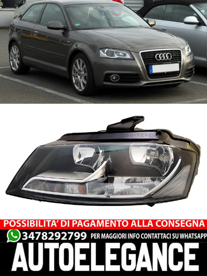 Headlights for Audi A3 8P 2008- Facelift Sportback Limousine Cabrio H7 LWR 