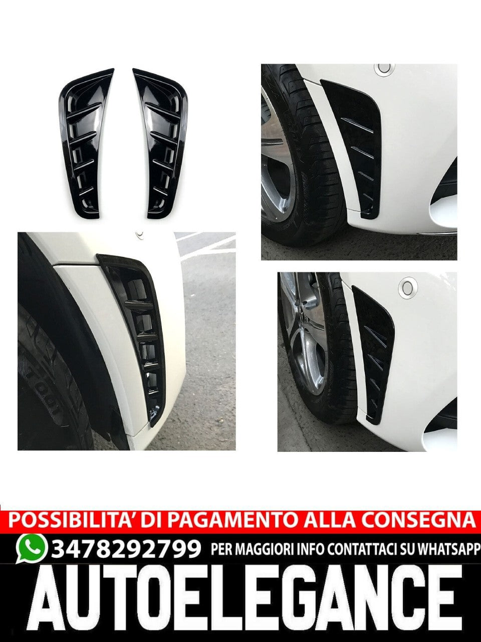 Per MERCEDES W205 CLASSE C FACELIFT AMG OTTICA PRESA ARIA VENTILAZIONE