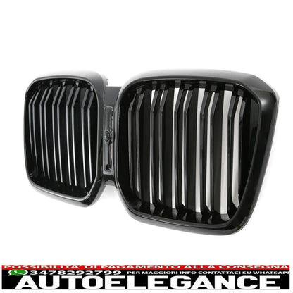 adatto per bmw x3 x4 g01 g02 lci griglia radiatore lucida nero-mostra il titolo originaletesto originalepasst für bmw x3 x4 g01 g02 lci kühlergrill glanz schwarz AUTOELEGANCERICAMBI