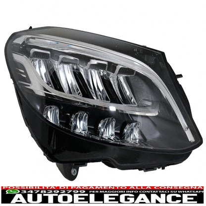 fari anteriori full led adatti per mercedes classe c w205 s205 (2019-up) guida a sinistra