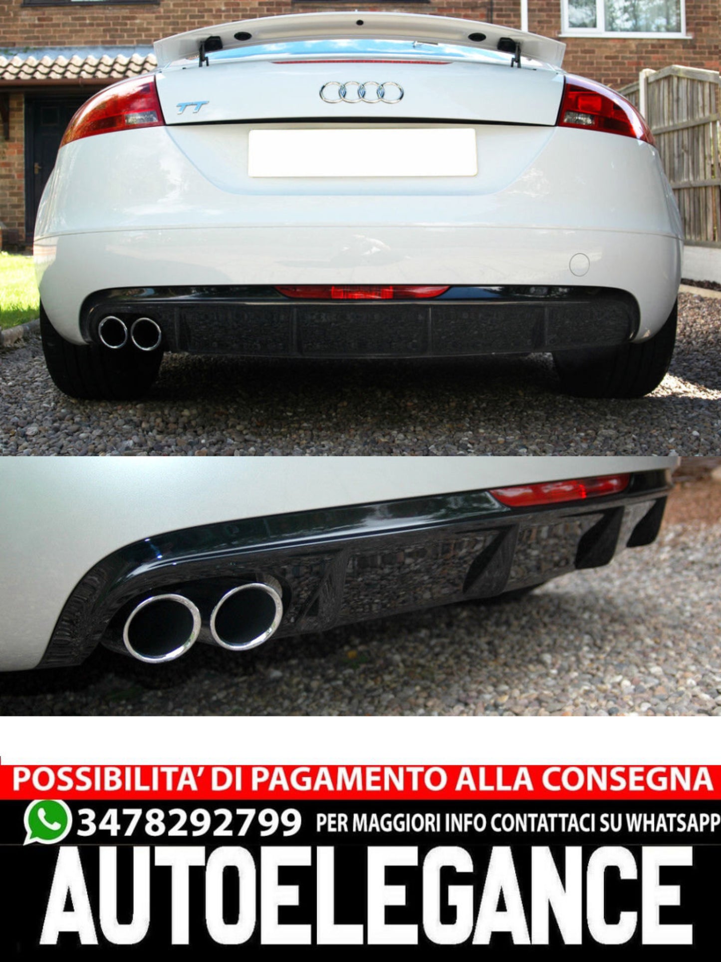 SPOILER  COMPATIBILE PER AUDI TT 8J