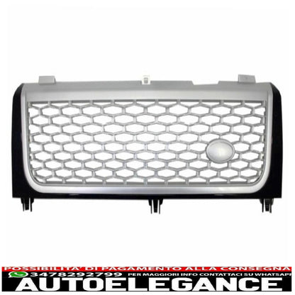 griglia centrale nero-argento prese d'aria laterali nere adatta per land rover vogue iii l322 (2002-2005) autobiografia edizione sovralimentata