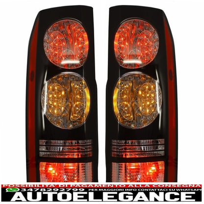 LED rear lights suitable for Land Rover Discovery III 3 and IV 4 (2004-2016) black conversion to restyling look