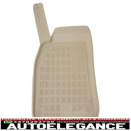 Beige rubber mat suitable for audi a4 b8 (2008-2015) a5 sportback (2009-2016)