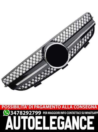 Griglia sportiva per Mercedes W209 CLK nero lucido AMG LOOK
