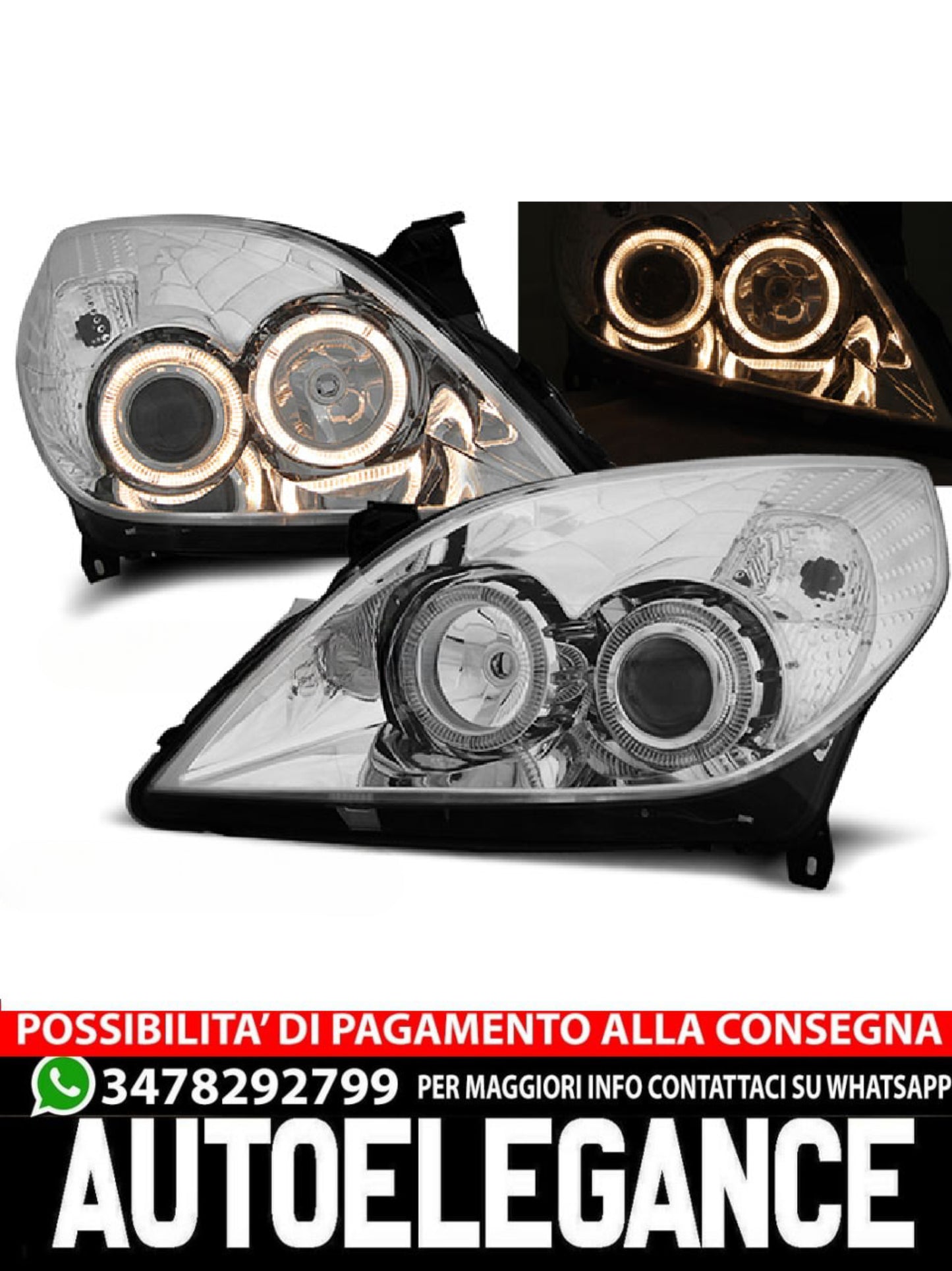 FARI ANGEL EYES CHROME ADATTI COMPATIBILI PER OPEL VECTRA C 09.05-08