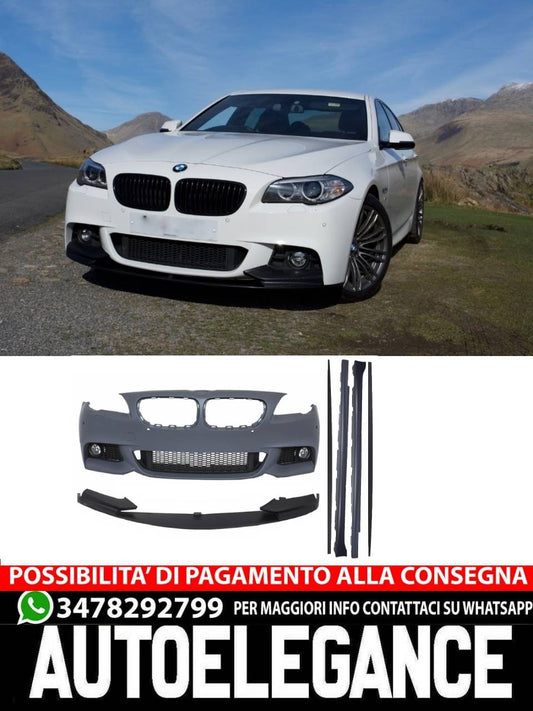 Front bumper suitable for BMW 5 Series F10 F11 (2011-2014) with side skirts