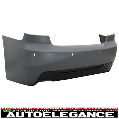 rear bumper suitable for bmw 3 series e92 e93 cabrio coupe (2006-2013) pre lci lci m-technik design