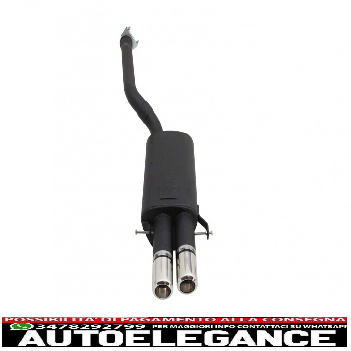 Sport dual tailpipe exhaust system suitable for bmw 5 series e60 e61 (2003-2010) 