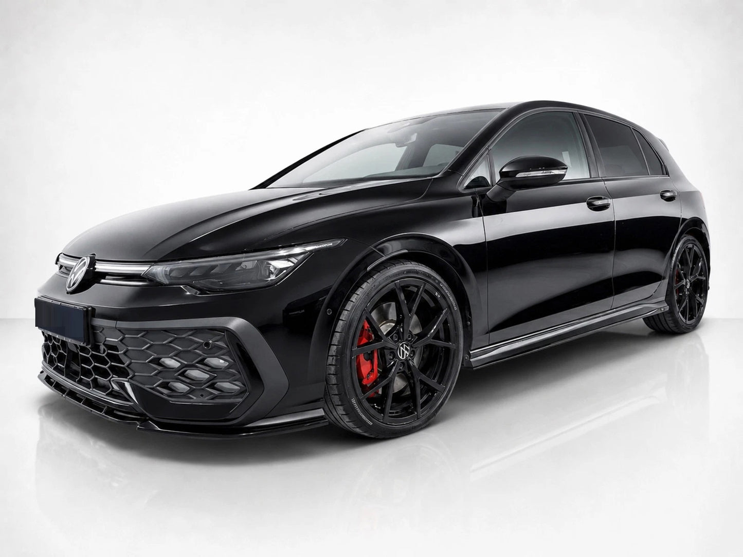 👉Minigonne laterali V.2 per VW Golf Mk8 GTI / GTE / R-Line ABS nero lucido👈