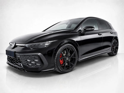 👉Minigonne laterali V.2 per VW Golf Mk8 GTI / GTE / R-Line ABS nero lucido👈