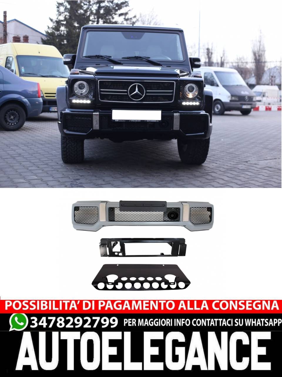 Paraurti anteriore  adatto per Mercedes W463 Classe G (1989-2017) G65 Design