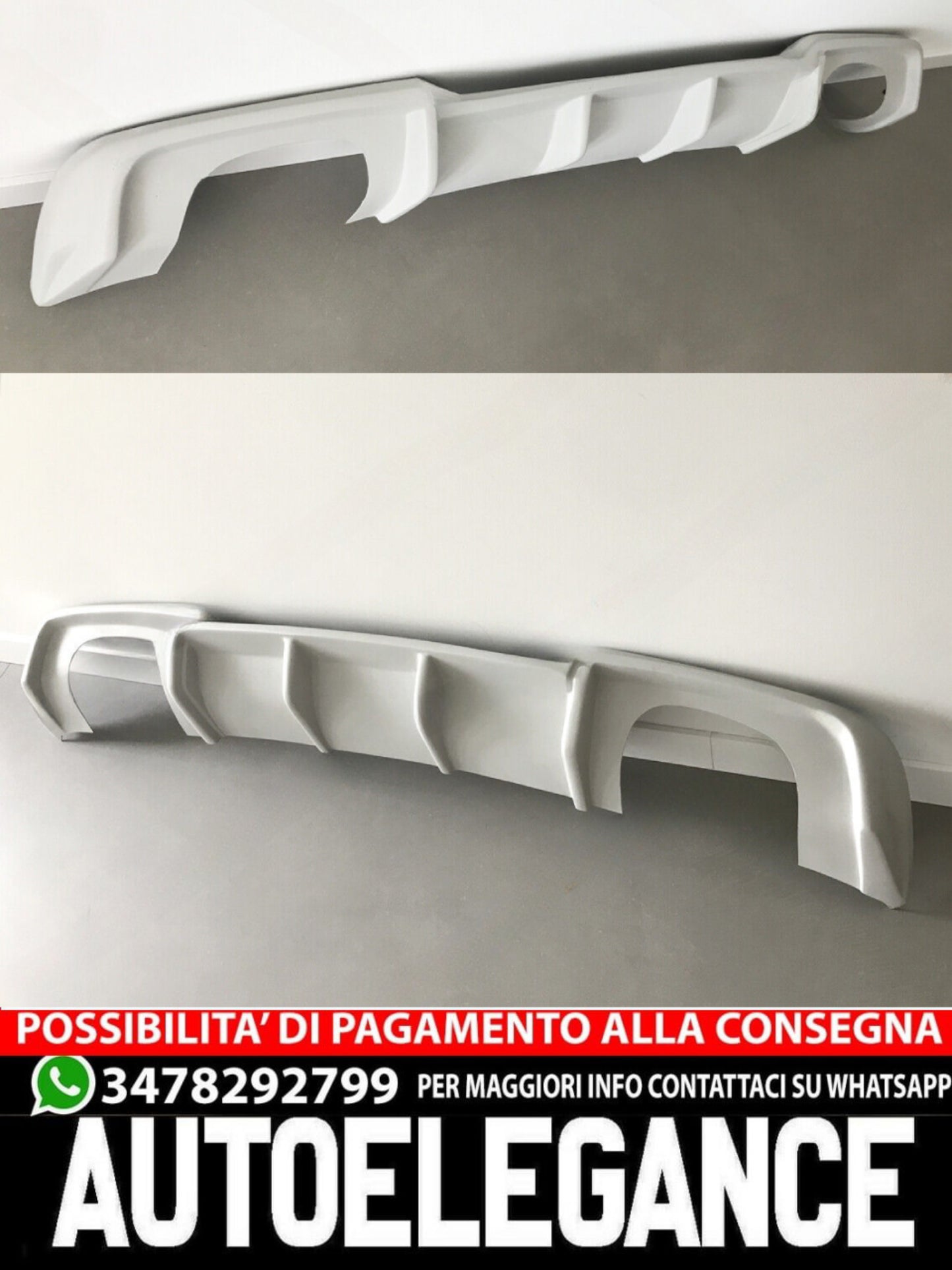 DIFFUSORE PER AUDI A3 8V S-LINE - restyling 2016-2020