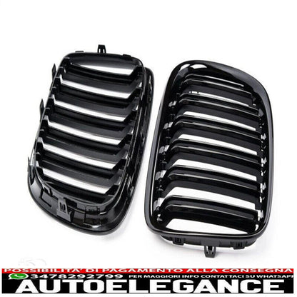 adatto per bmw x1 e84 sport griglia radiatore doppia barra lucida nero-mostra il titolo originaletesto originalepasst für bmw x1 e84 sport kühlergrill doppelsteg glanz schwarz AUTOELEGANCERICAMBI